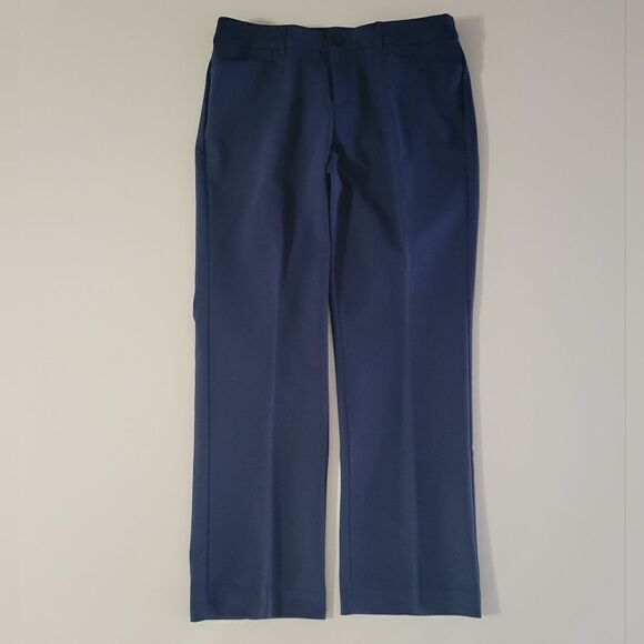 Christopher & Banks Navy Modern Fit Straight Leg Petite Trouser - Picture 2 of 14